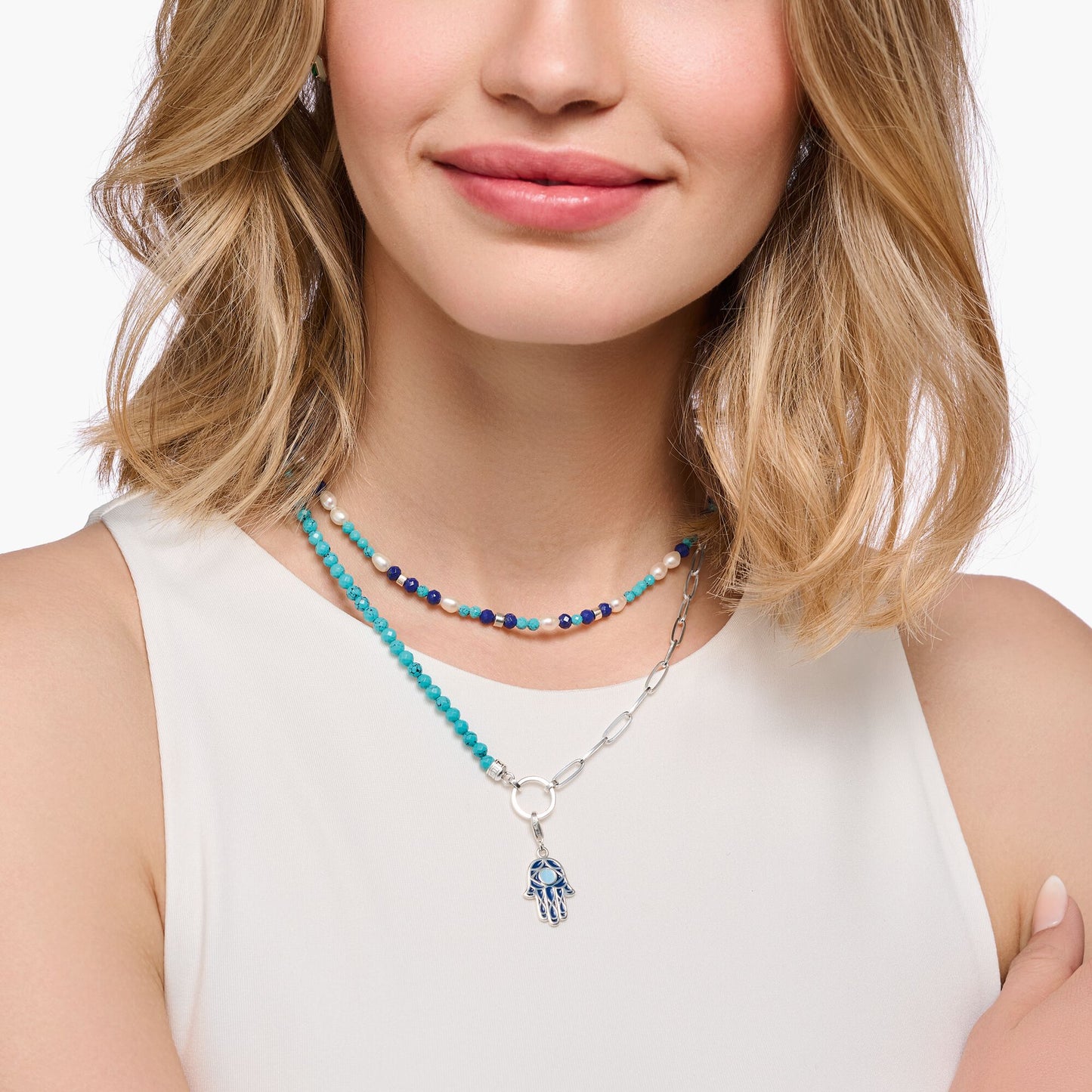THOMAS SABO Charm Pendant Fatima´s Hand Silver
