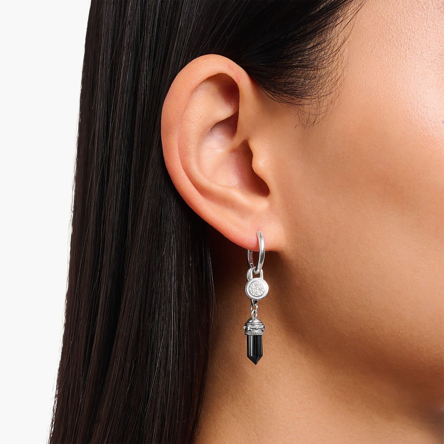 THOMAS SABO Onyx Hexagon Charm Pendant with Colourful Stones