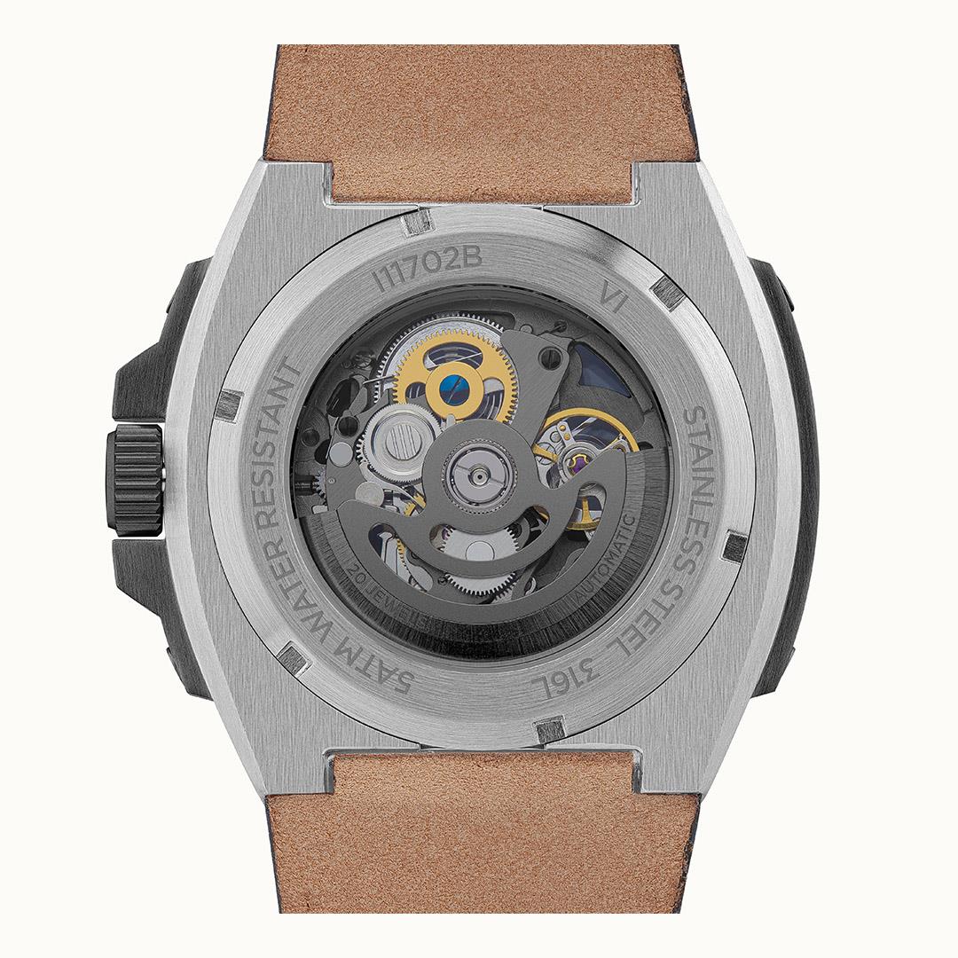 Ingersoll The Motion Automatic Black Leather Watch