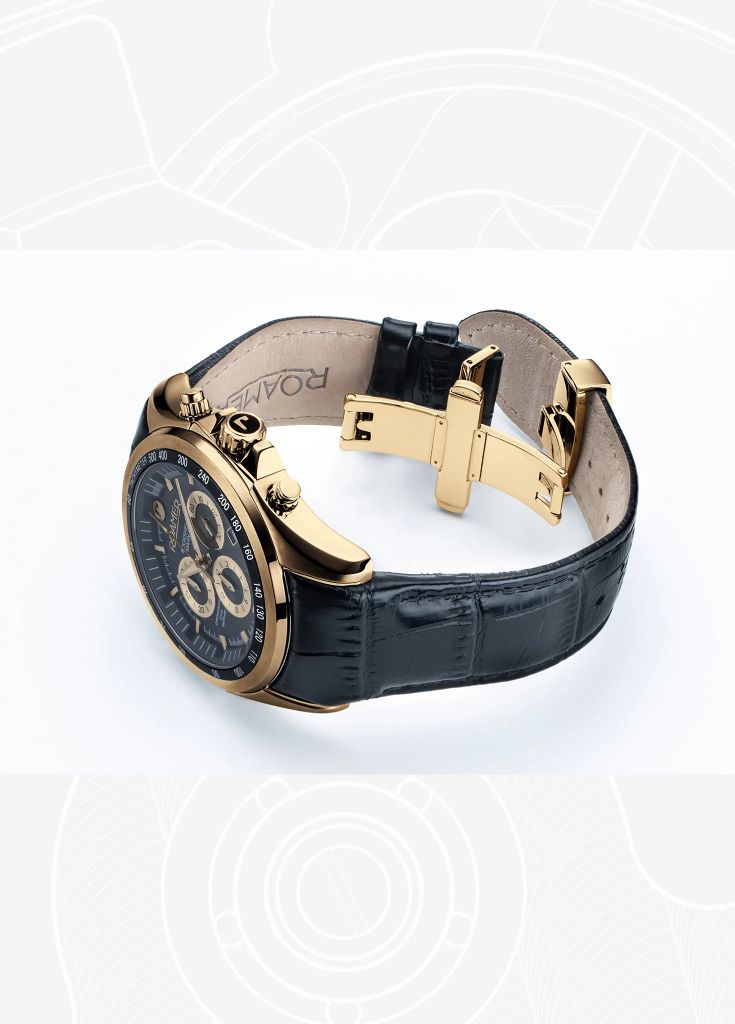 Roamer Rockshell Mark III Chrono 44mm Black Watch