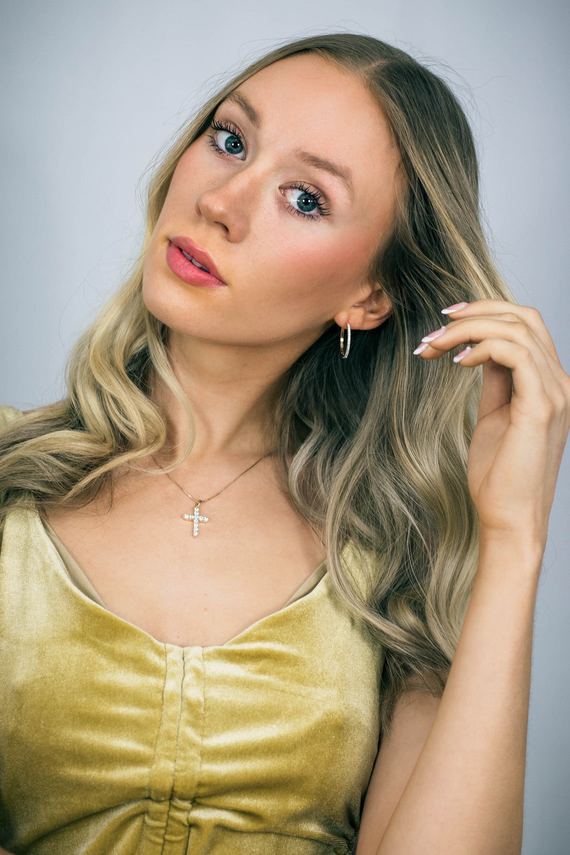 HOOPS 0.35TCW IN 9CT YELLOW GOLD EARRINGS