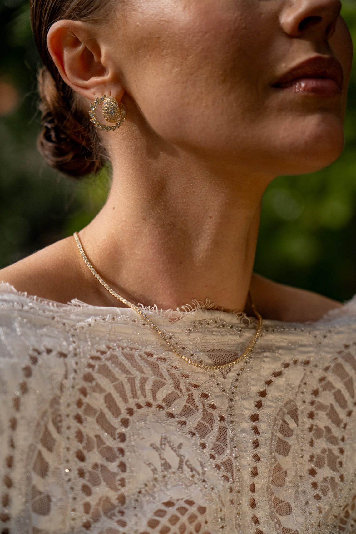 SYDNEY SOIRÉE 2MM TENNIS NECKLACE 42CM GOLD
