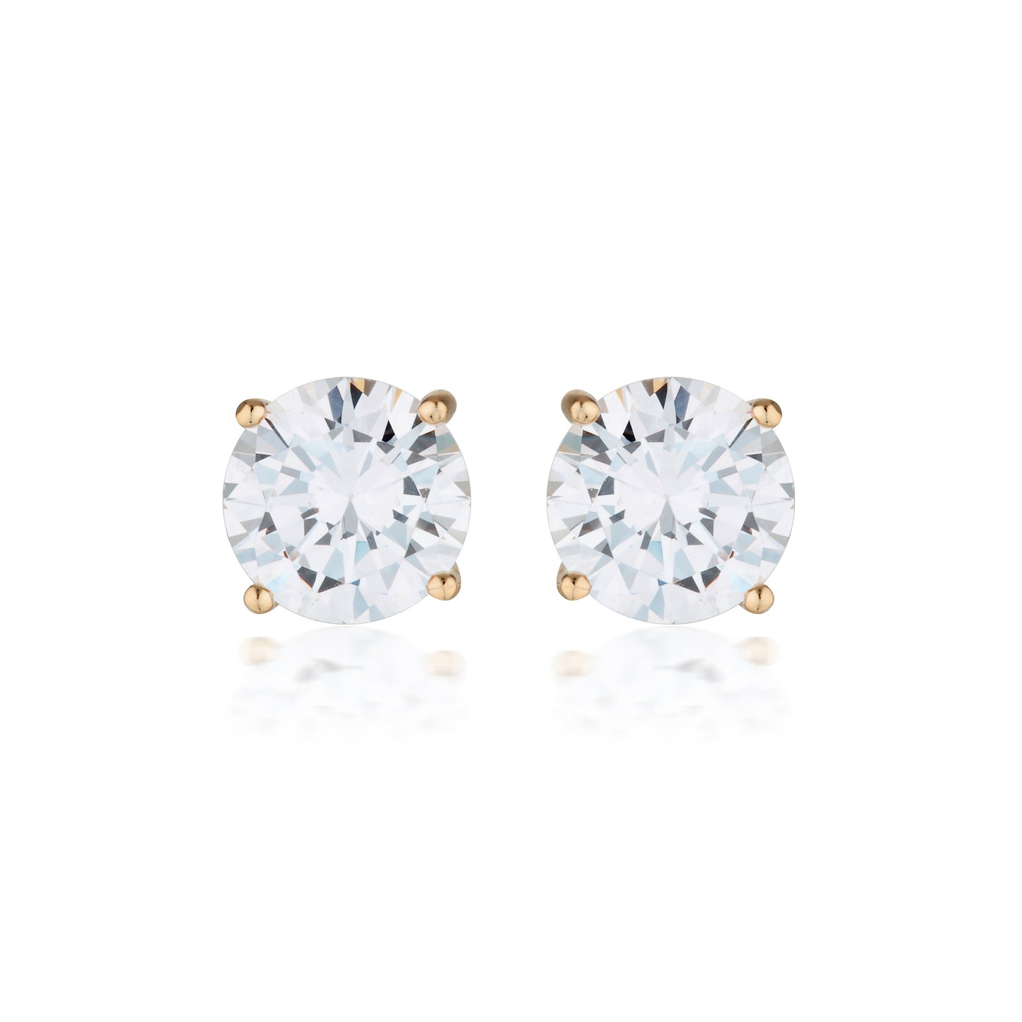 MOISSANITE STUDS 3TCW IN 9CT ROSE GOLD