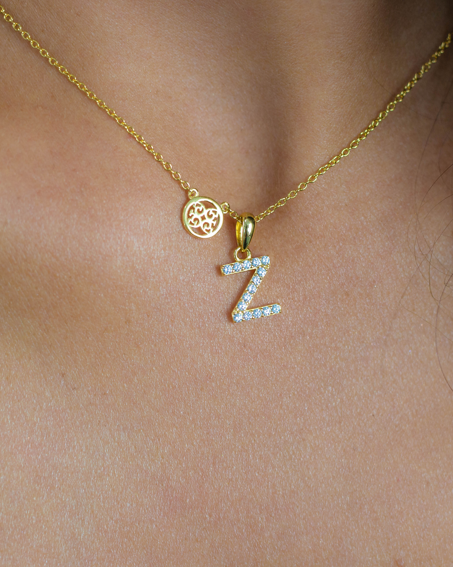 LUXURY LETTERS Z INITIAL PENDANT GOLD