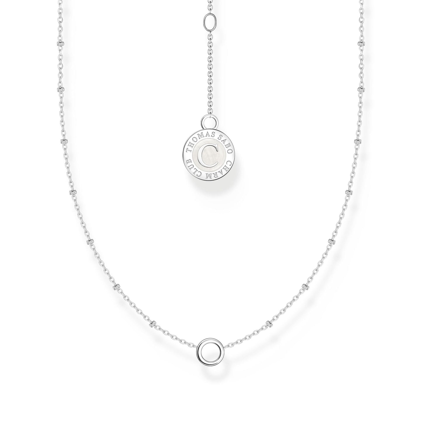 THOMAS SABO Member Charm Necklace with Round Pendant and Little Balls