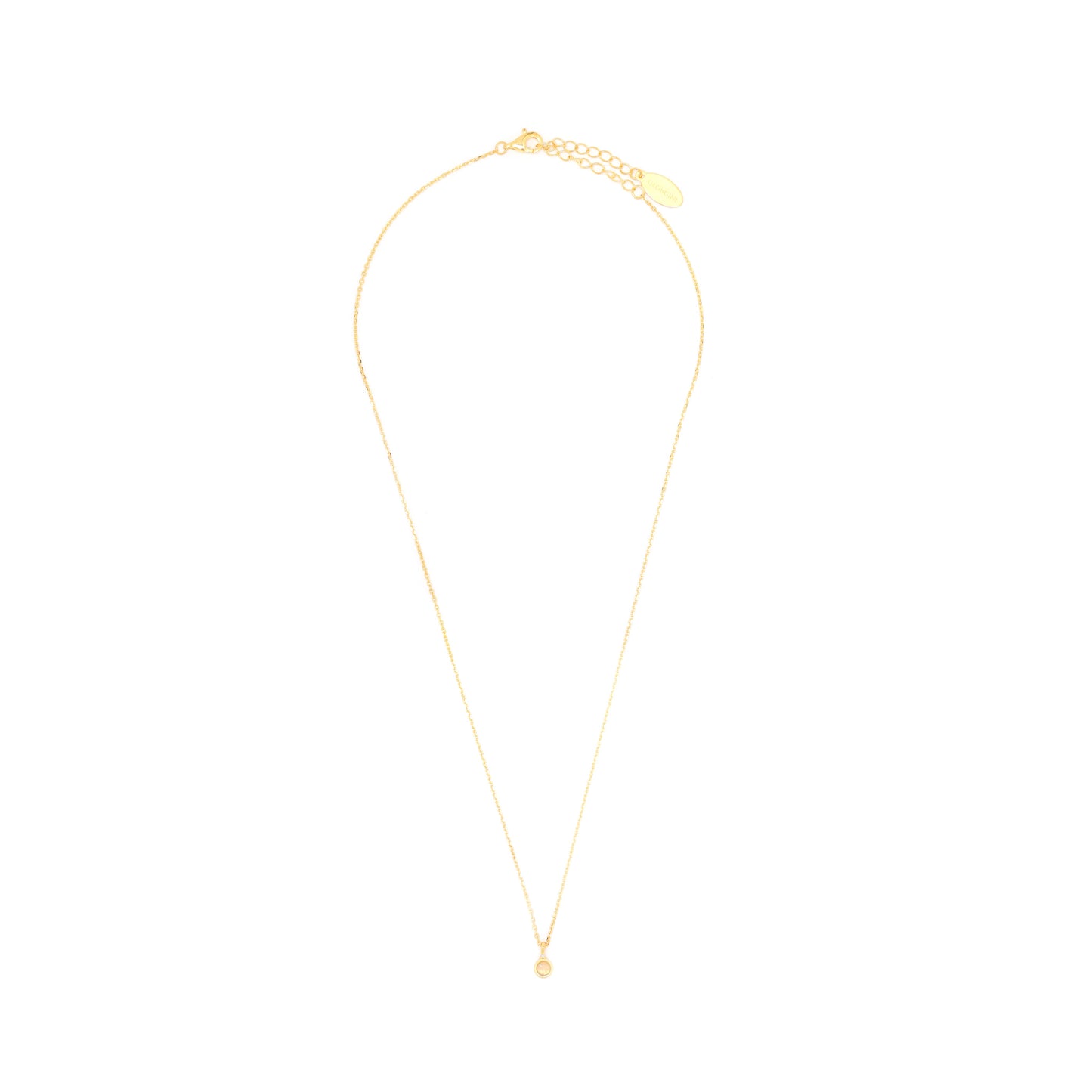 NATURAL OPAL AND DIAMOND OCTOBER PENDANT GOLD