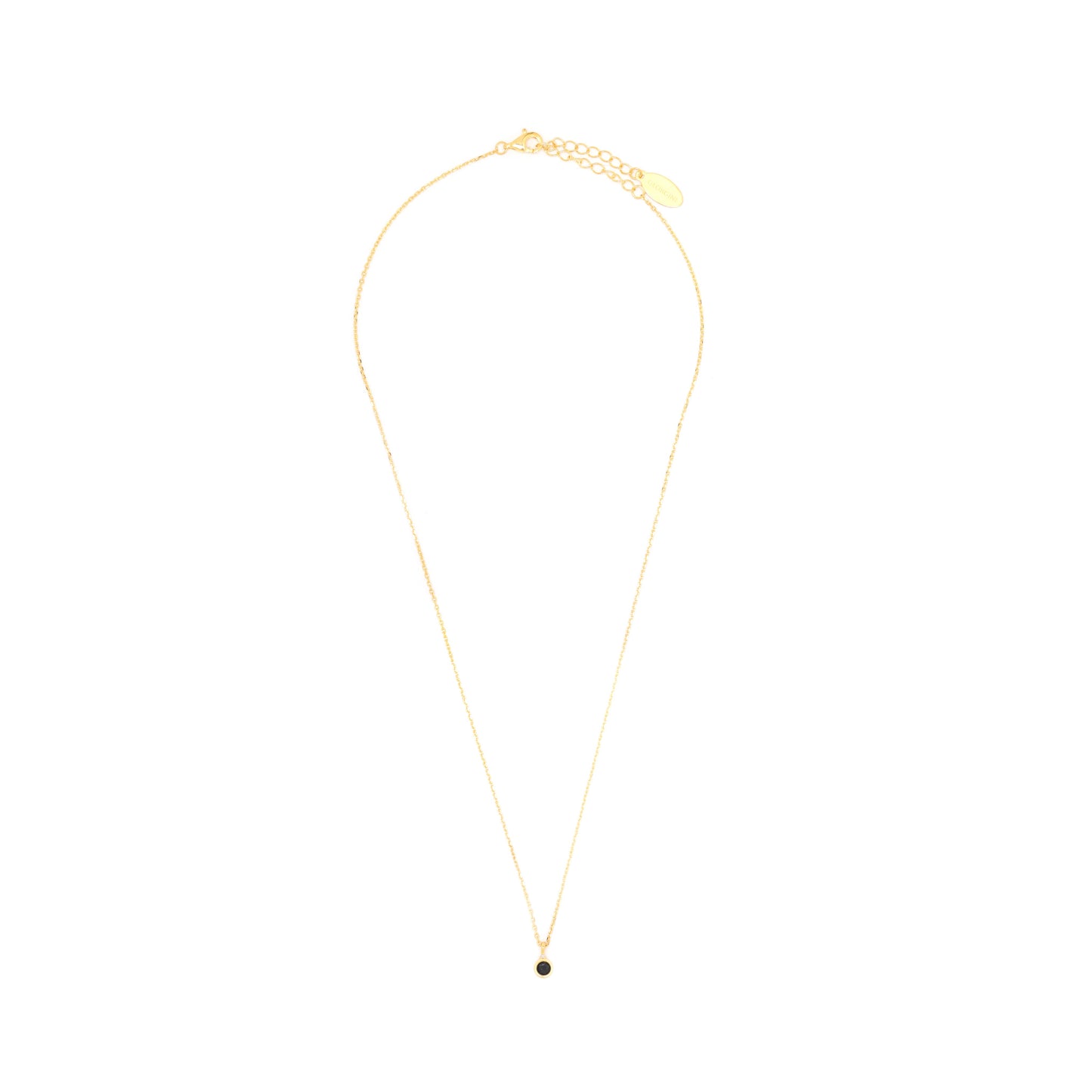 NATURAL SAPPHIRE AND DIAMOND SEPTEMBER PENDANT GOLD