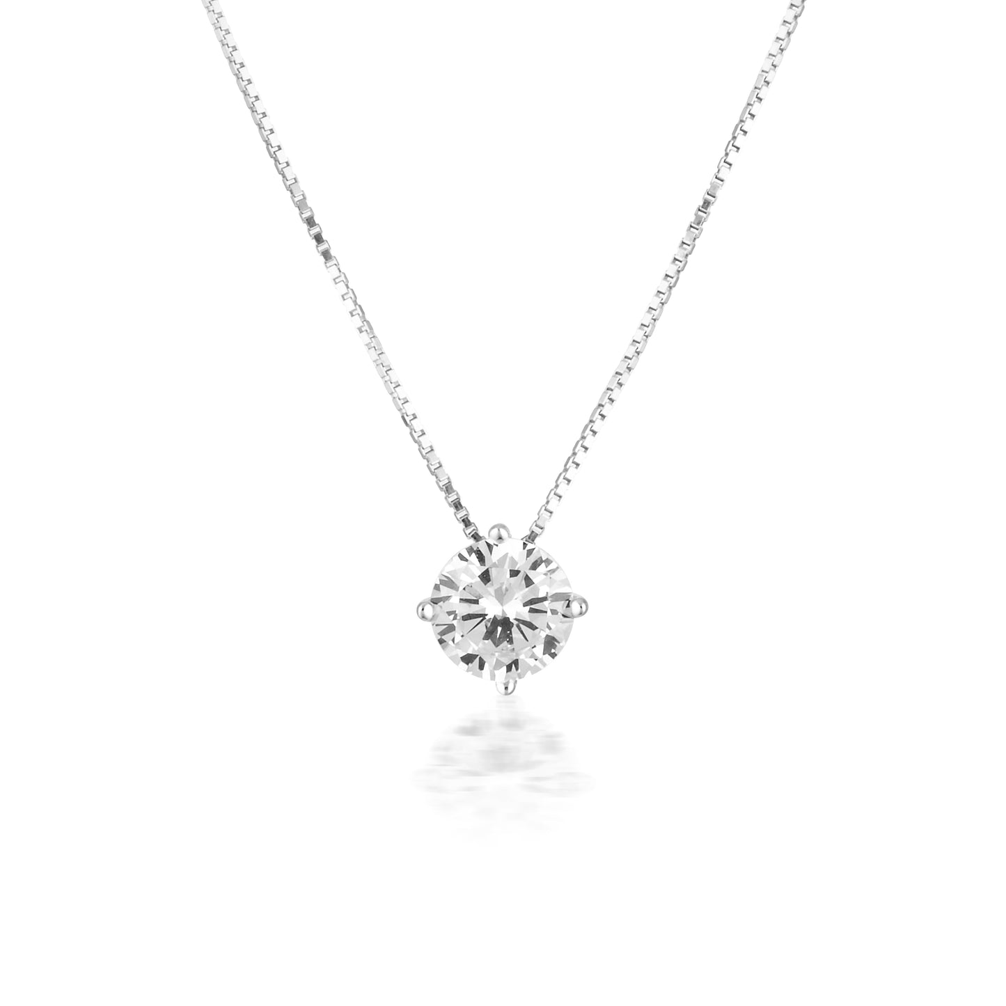 MOISSANITE PENDANT 1TCW IN 9CT WHITE GOLD