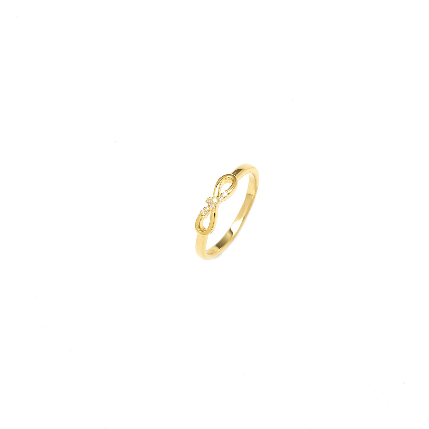 SEVEN NATURAL DIAMOND INFINITY RING GOLD