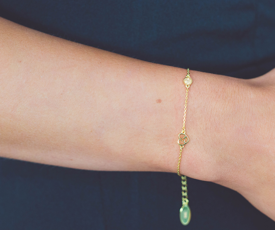 SEVEN NATURAL DIAMOND DOTTI BRACELET GOLD