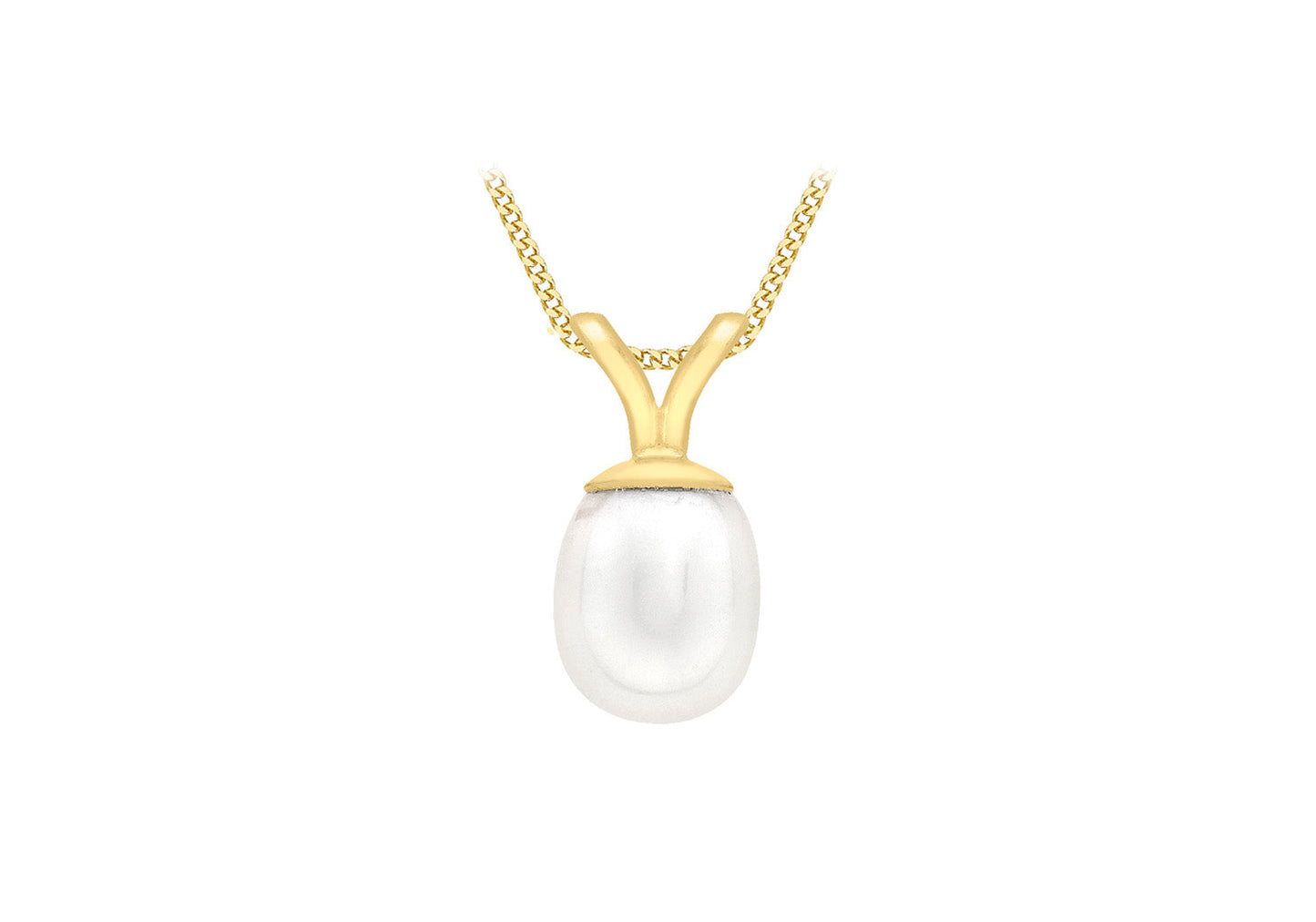 9K Yellow Gold Cult Freshwater Pearl Pendant