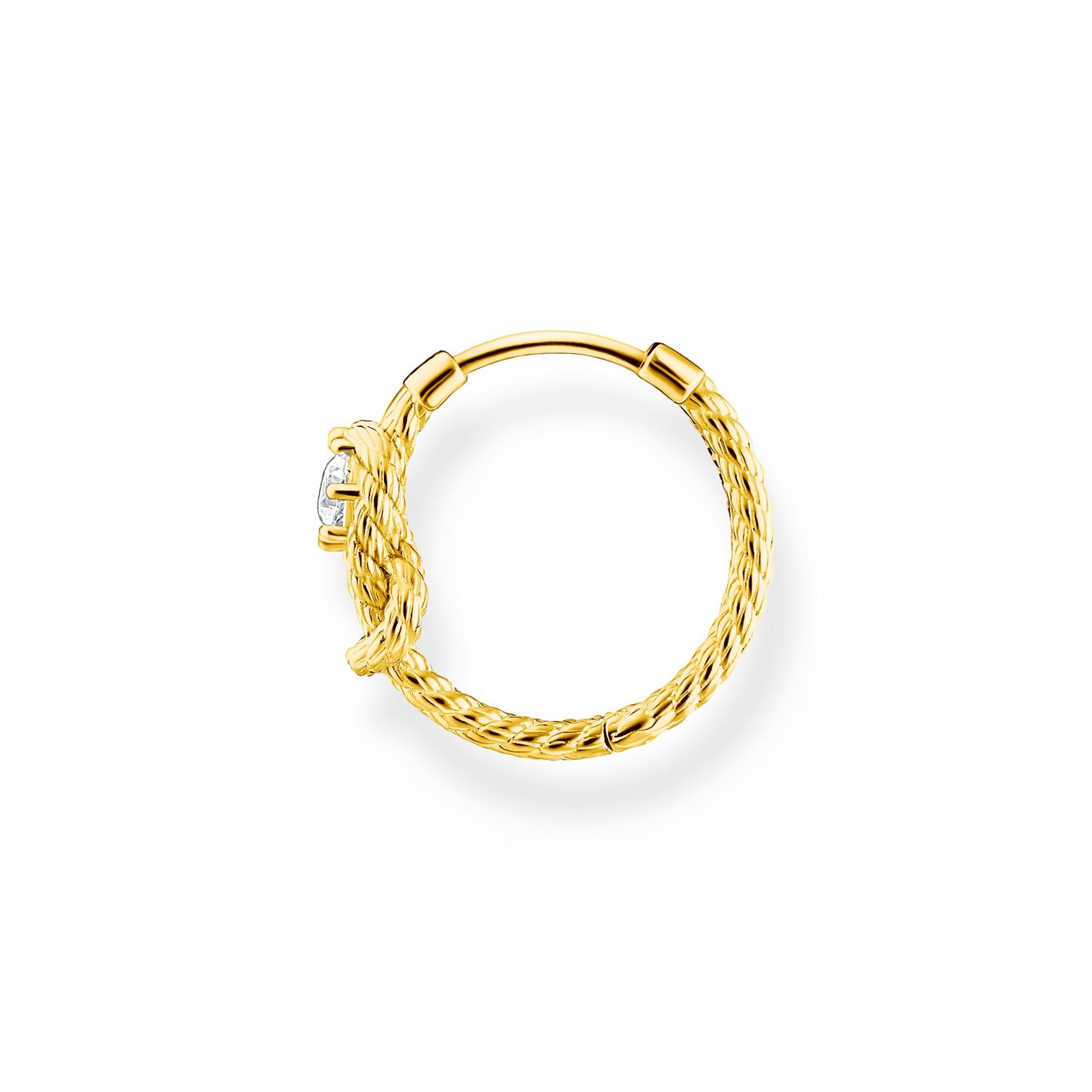 Thomas Sabo Single hoop earring rope with knot gold
