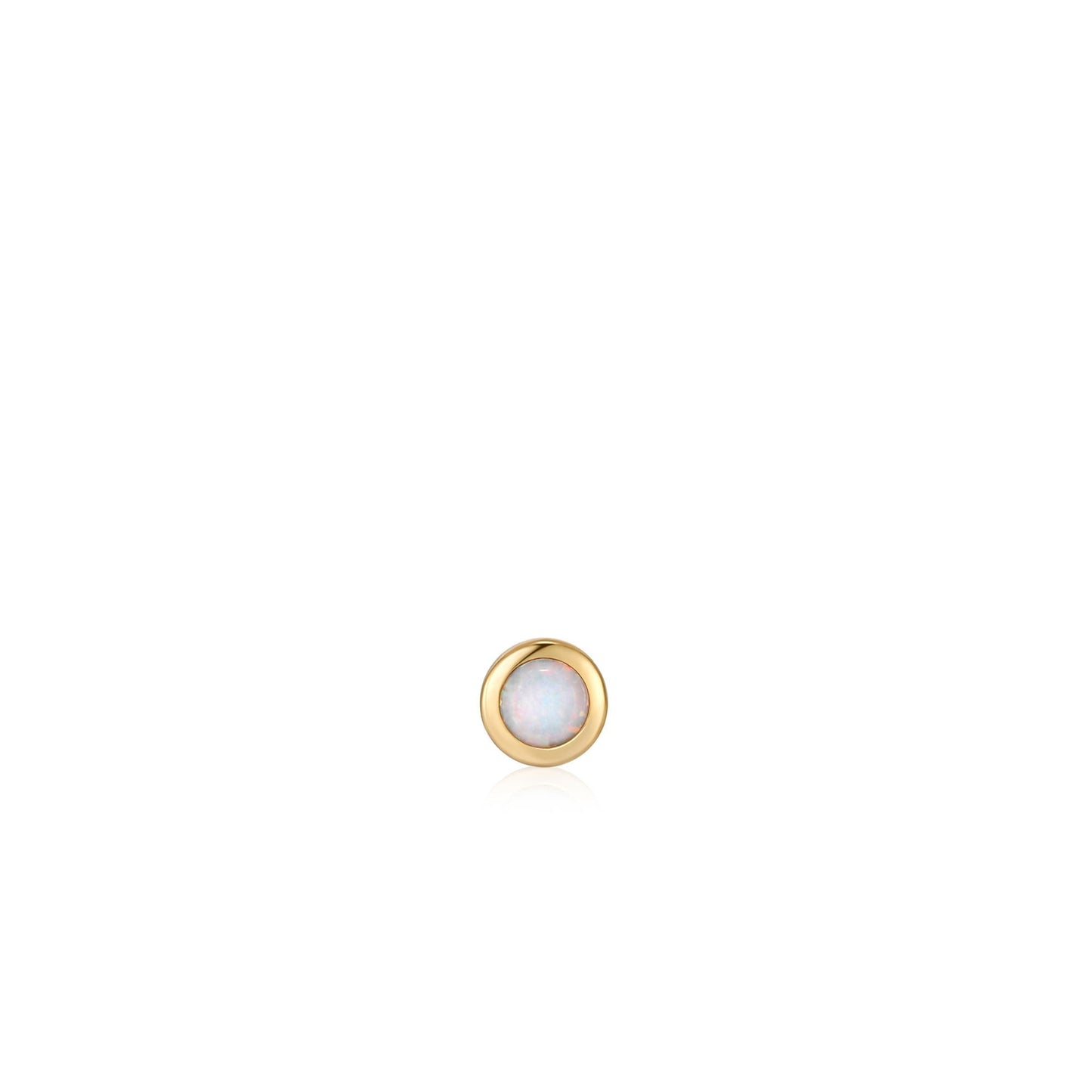 Ania Haie Gold Kyoto Opal Bezel Barbell Single Earring