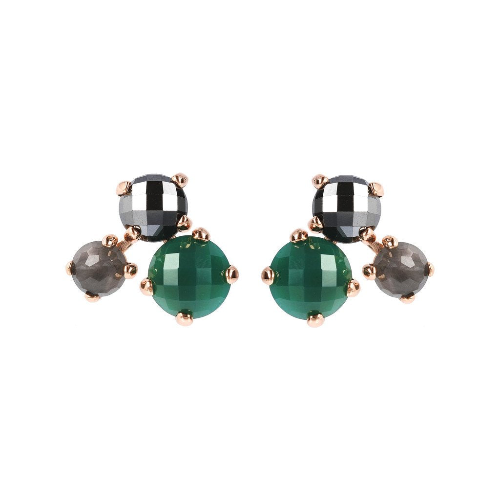 Bronzallure Trilogy Felicia Stud Earrings