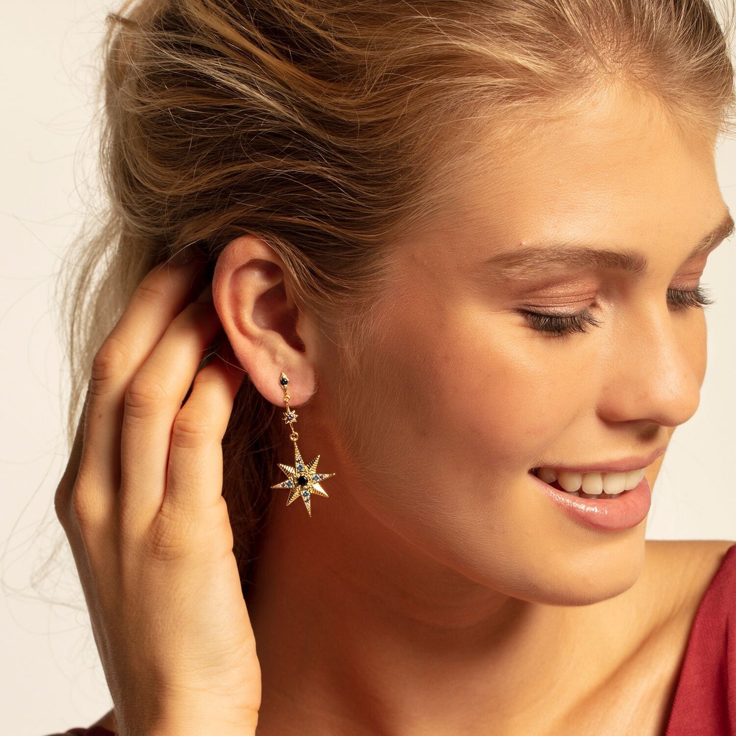 Thomas Sabo Royalty Star & Moon Earrings - Gold