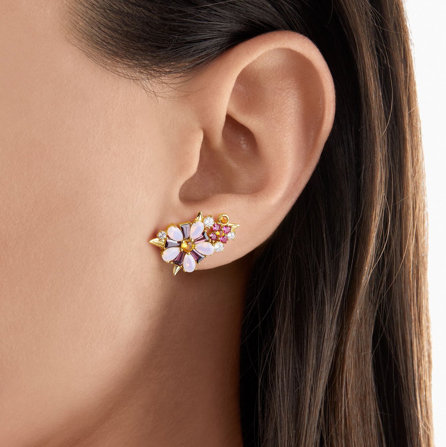 Thomas Sabo Ear Studs Flowers Gold