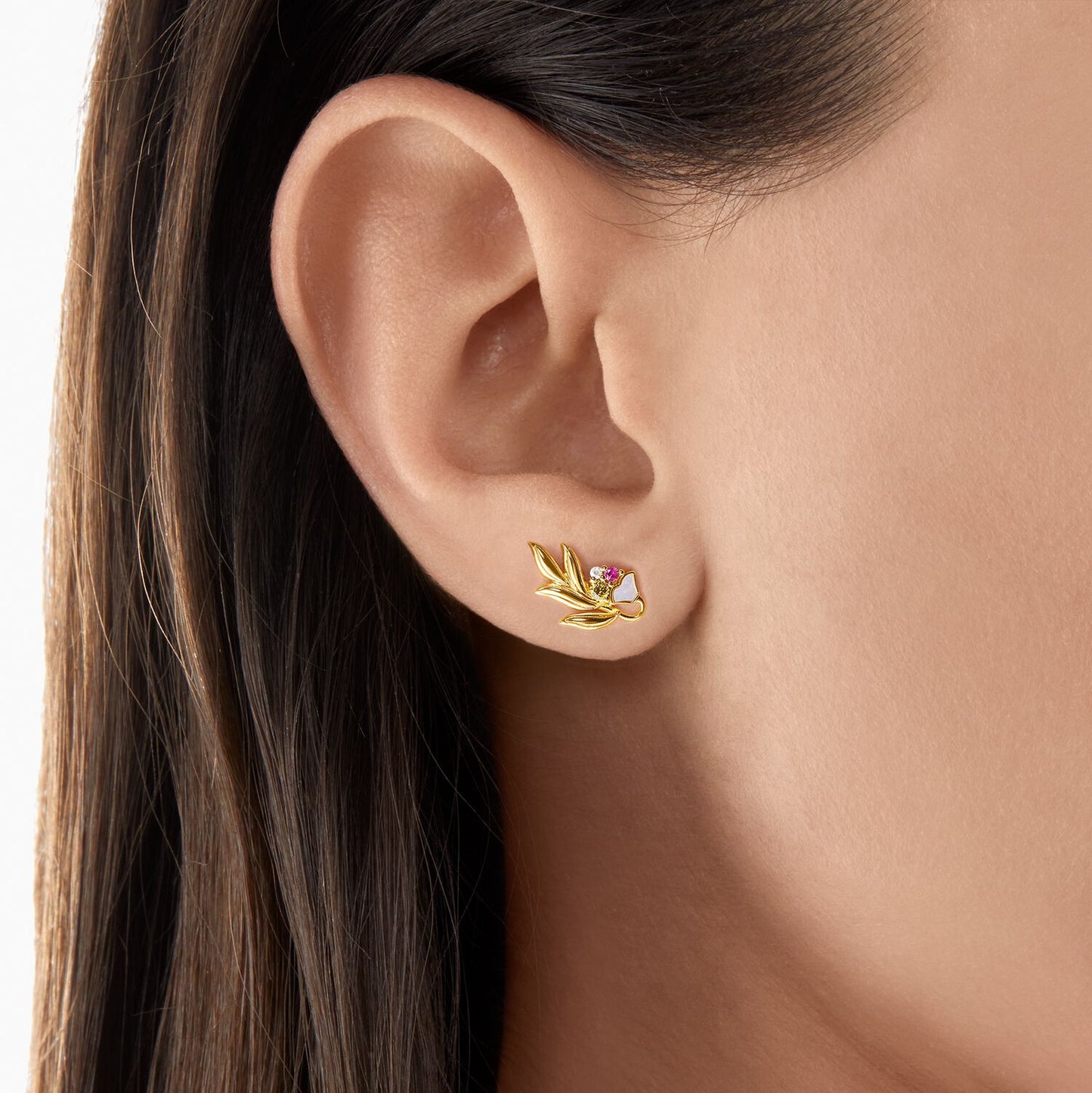Thomas Sabo Ear Studs Flower Gold
