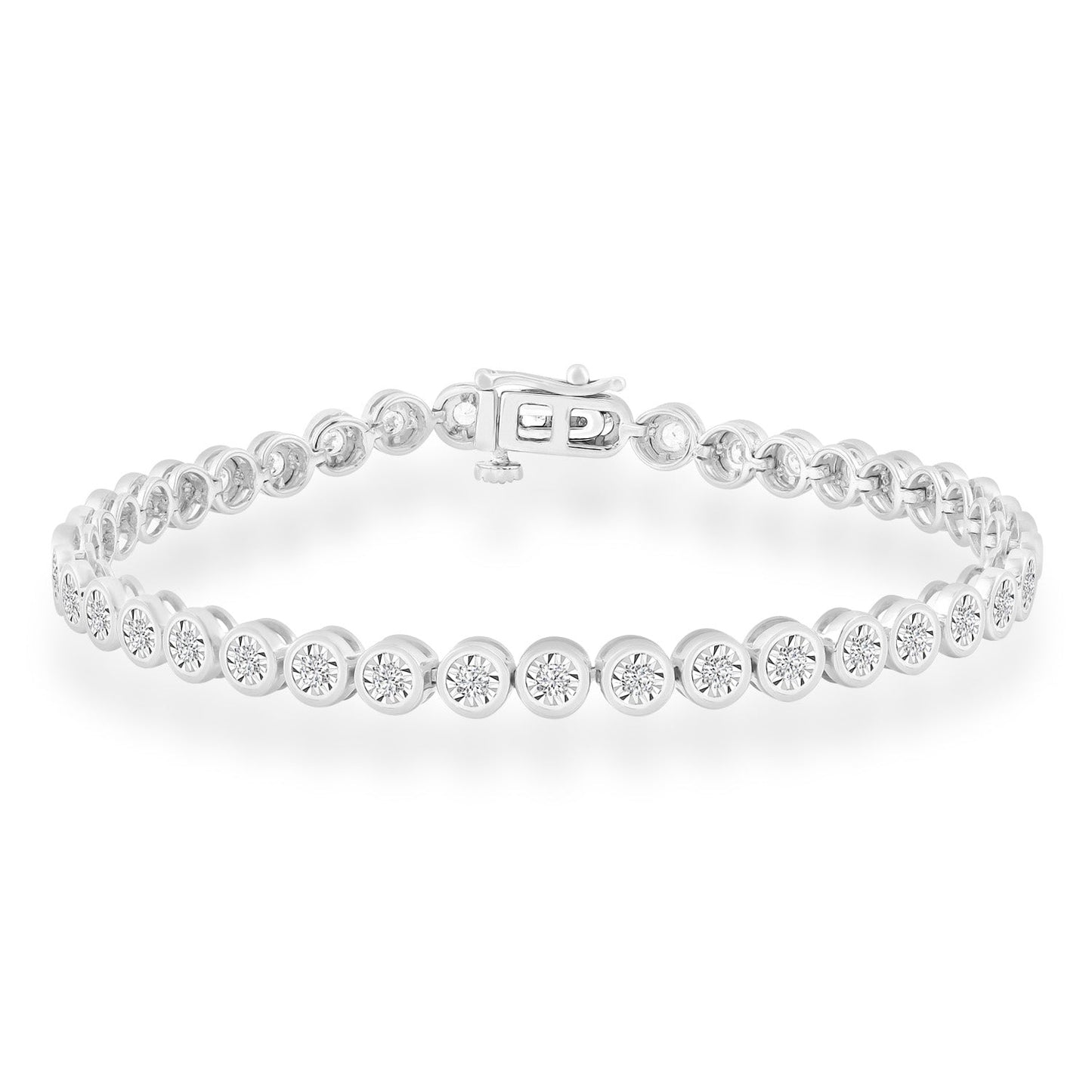 Diamond Bracelet with 1.50ct Diamonds in 9K White Gold