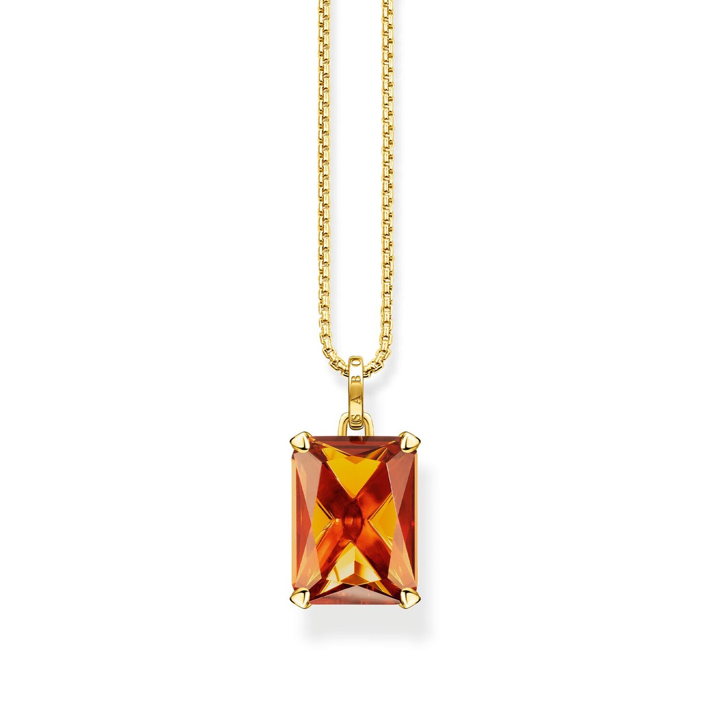 Thomas Sabo Necklace Orange Stone