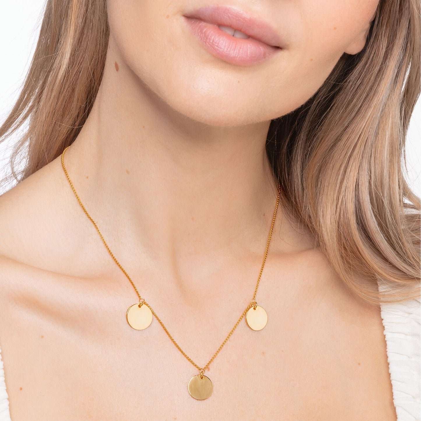 Thomas Sabo Necklace Wih Three Discs