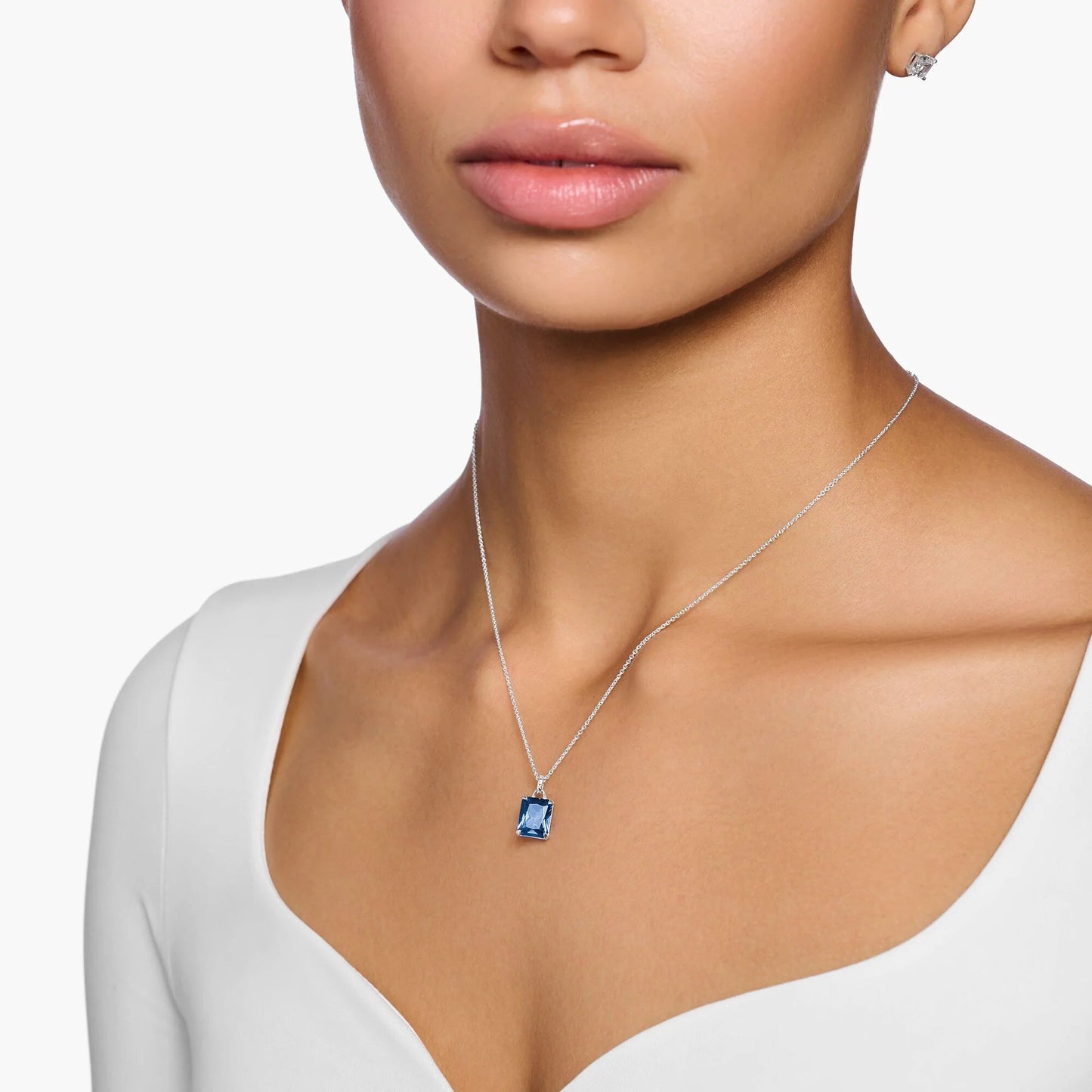 THOMAS SABO Heritage Blue Stone Necklace