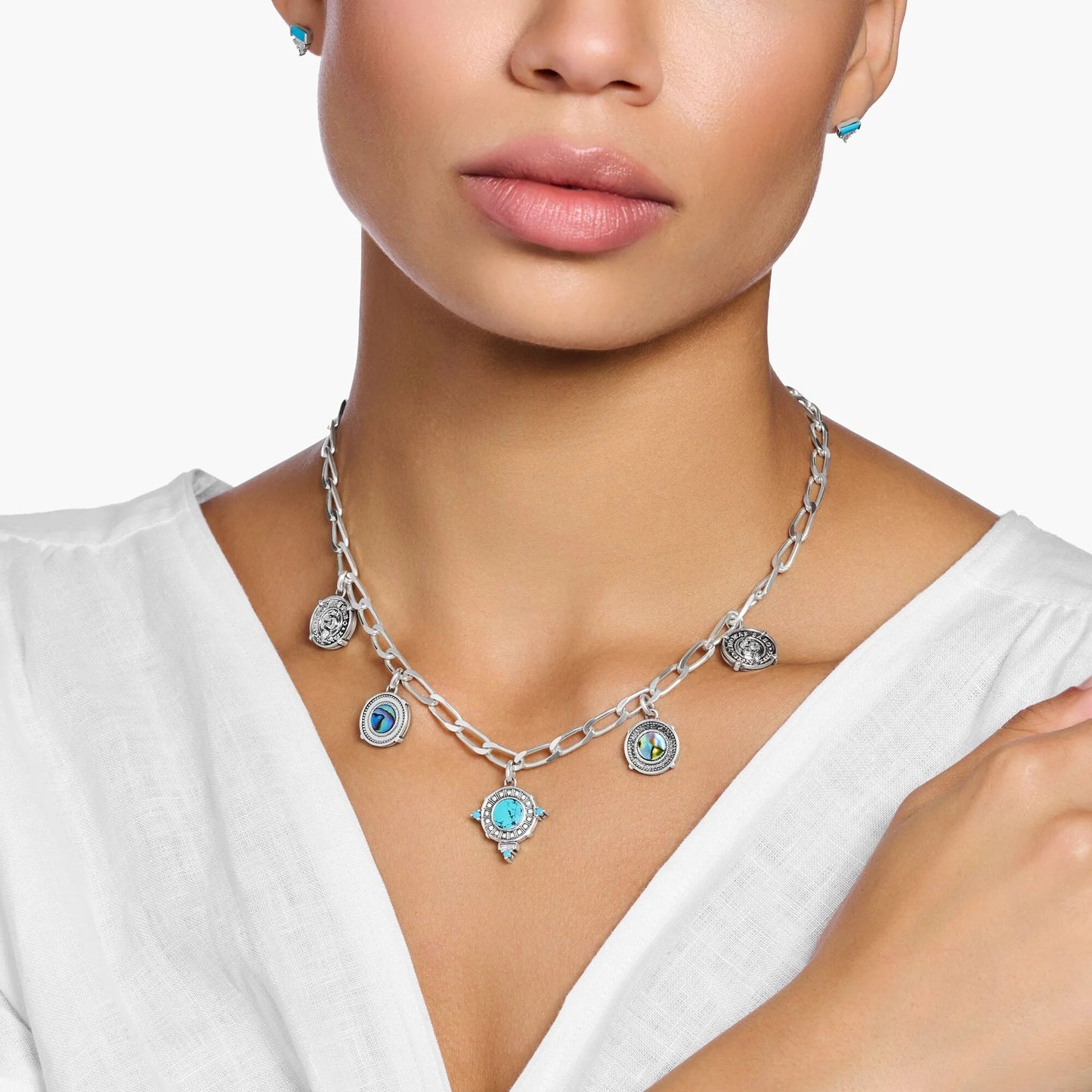 THOMAS SABO Iconic Symbols Silver Necklace