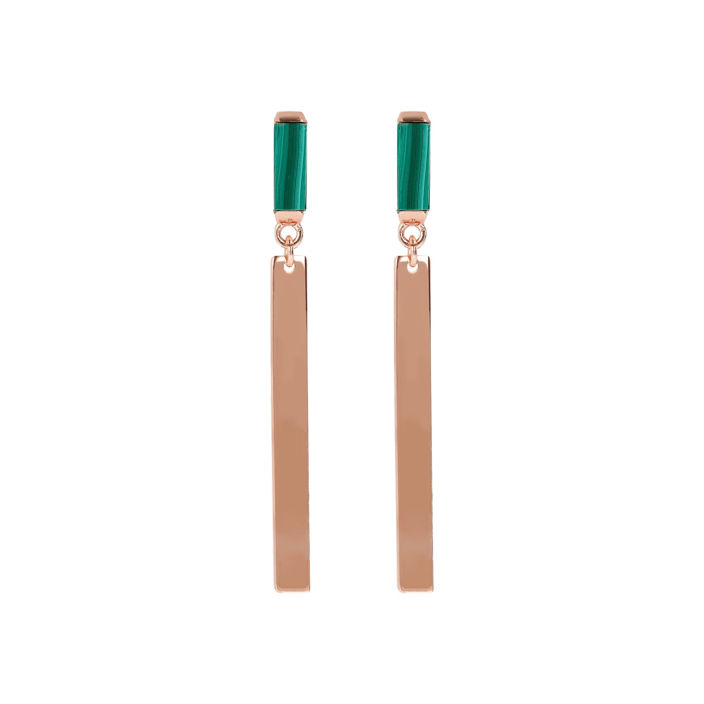 Bronzallure Natural Stones Pendant Earrings