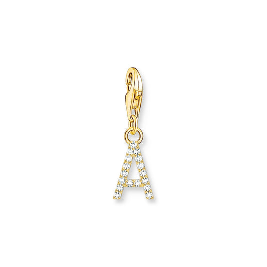 THOMAS SABO Charm Pendant Letter A Gold Plated