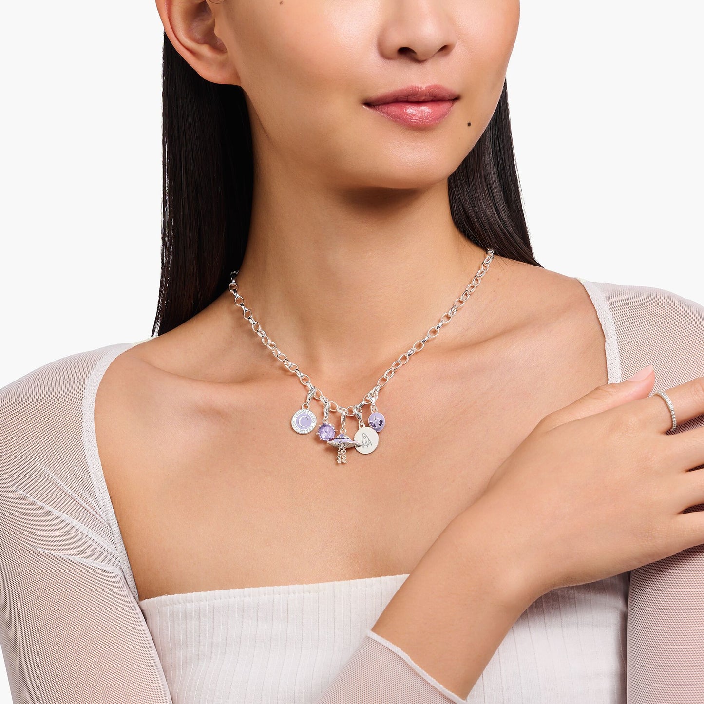 THOMAS SABO Violet UFO Charm Pendant