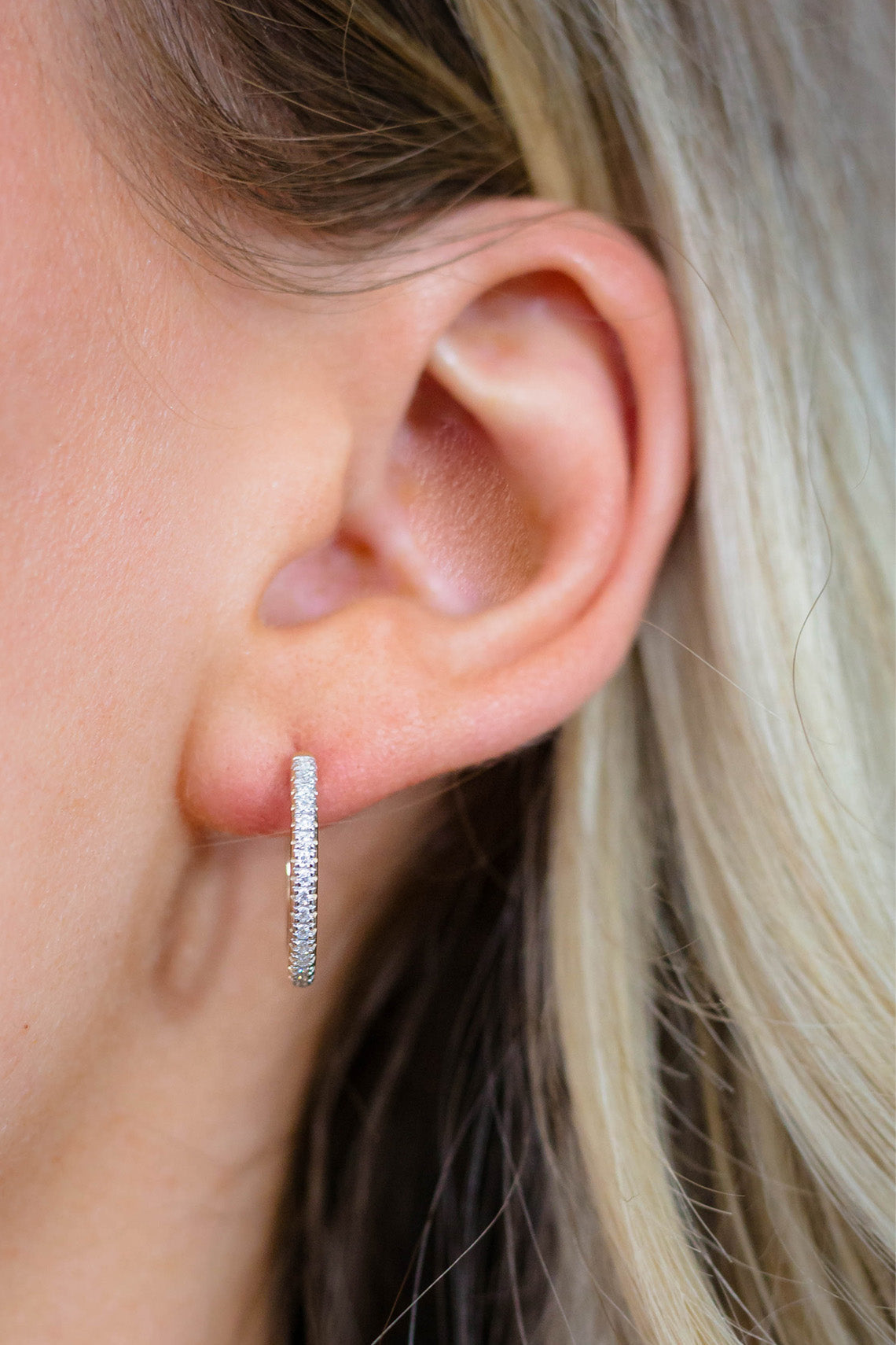 HOOPS 0.15TCW IN 9CT YELLOW GOLD EARRINGS