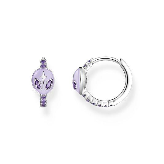THOMAS SABO Alien Head Hoop Earrings