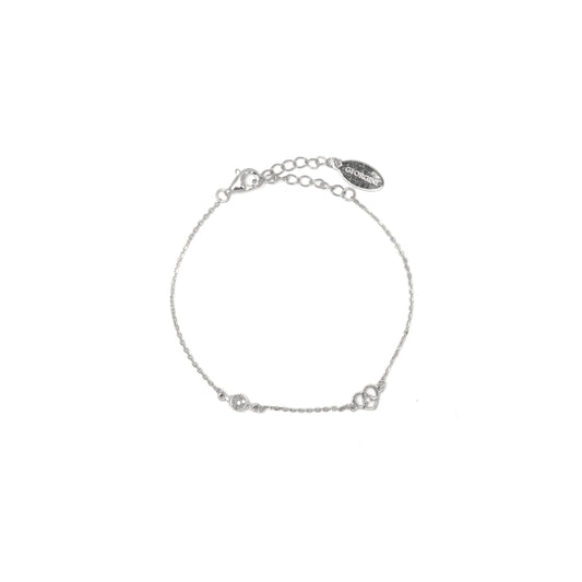 SEVEN NATURAL DIAMOND DOTTI BRACELET SILVER