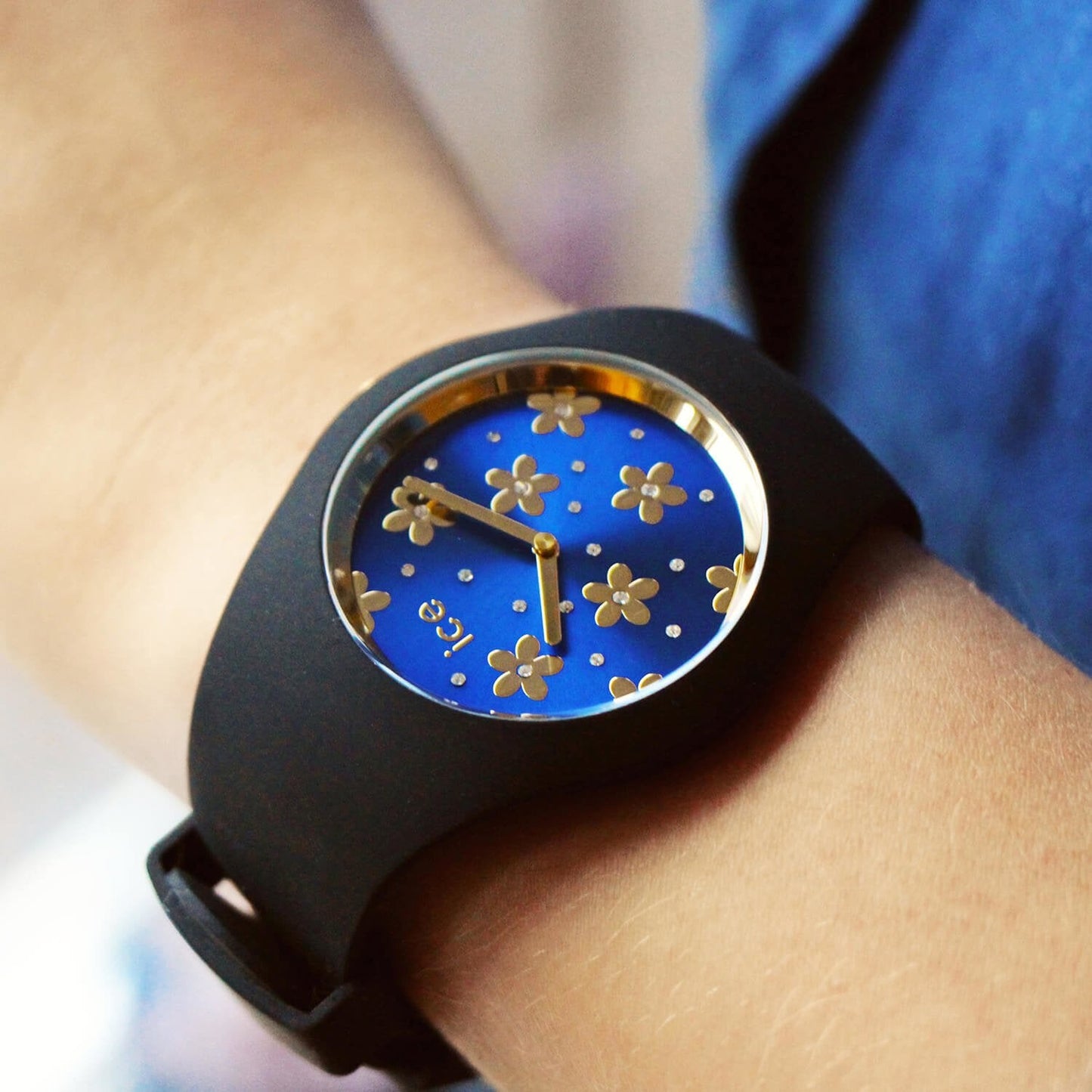 ICE flower - Precious deep blue