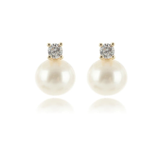 OCEANS NOOSA FRESHWATER PEARL EARRINGS GOLD
