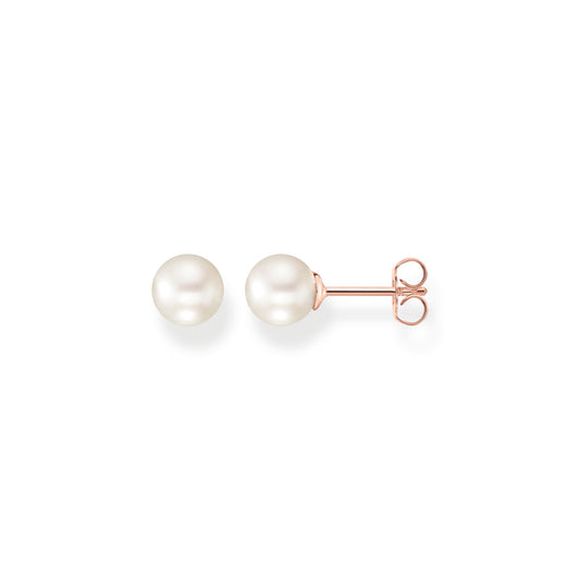 THOMAS SABO Ear studs pearl rose gold