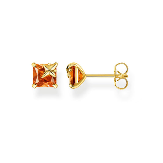Thomas Sabo Ear Studs Orange Stone