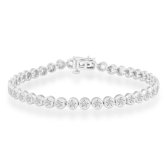 Diamond Bracelet with 1.50ct Diamonds in 9K White Gold