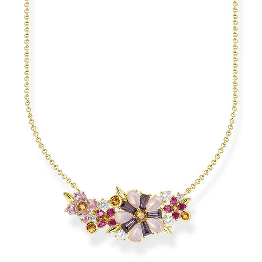 Thomas Sabo Necklace Flowers Gold