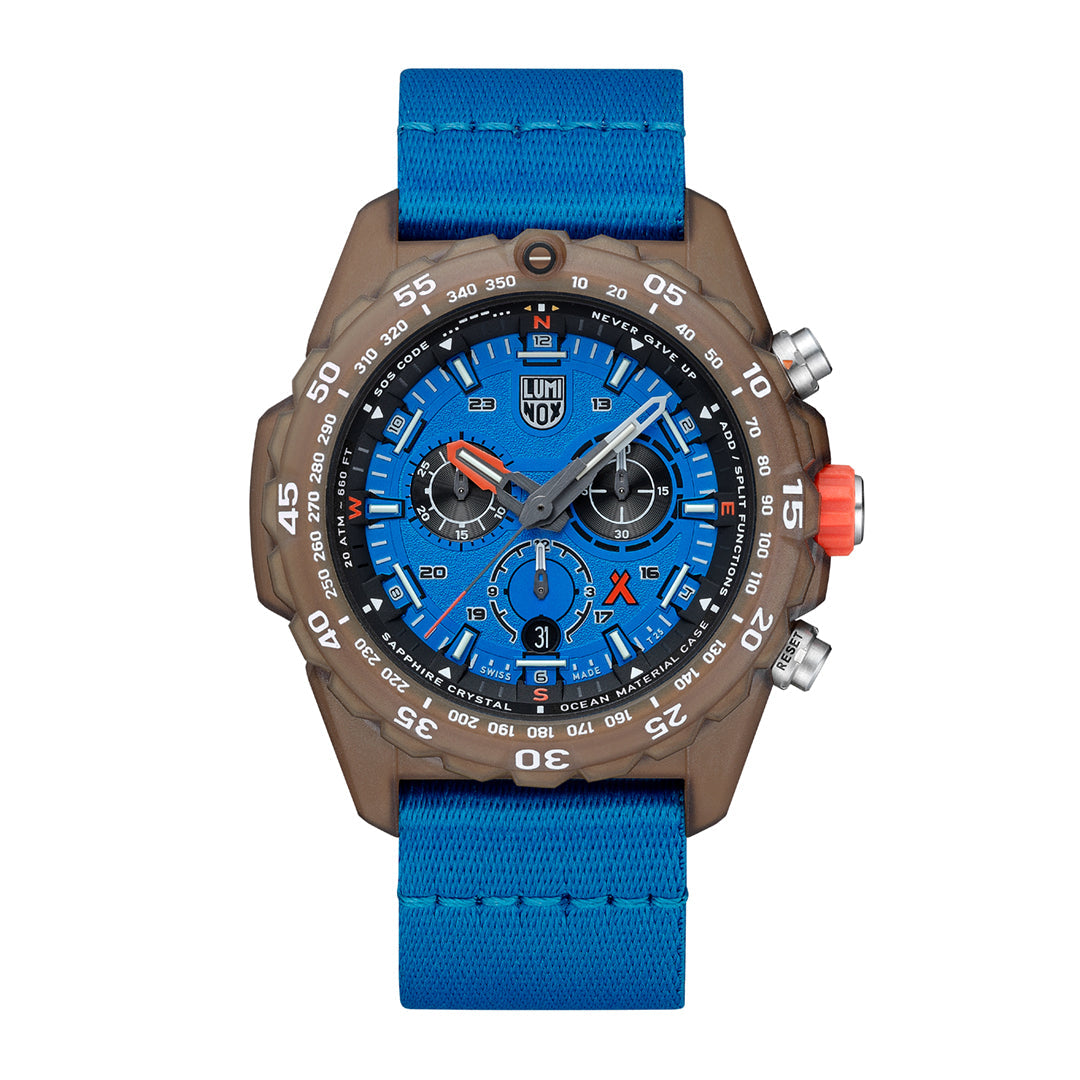 Luminox Bear Grylls Survival MASTER x #Tide ECO Chronograph Watch Blue