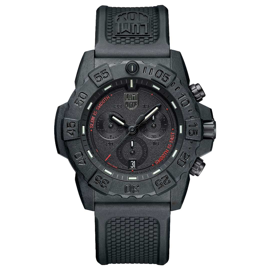 Luminox Navy SEAL Chronograph "Slow is Smooth, Smooth is Fast" 45mm Military Watch - 3581.SIS