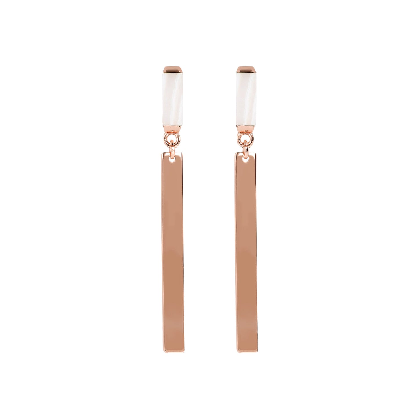 Bronzallure Natural Stones Pendant Earrings